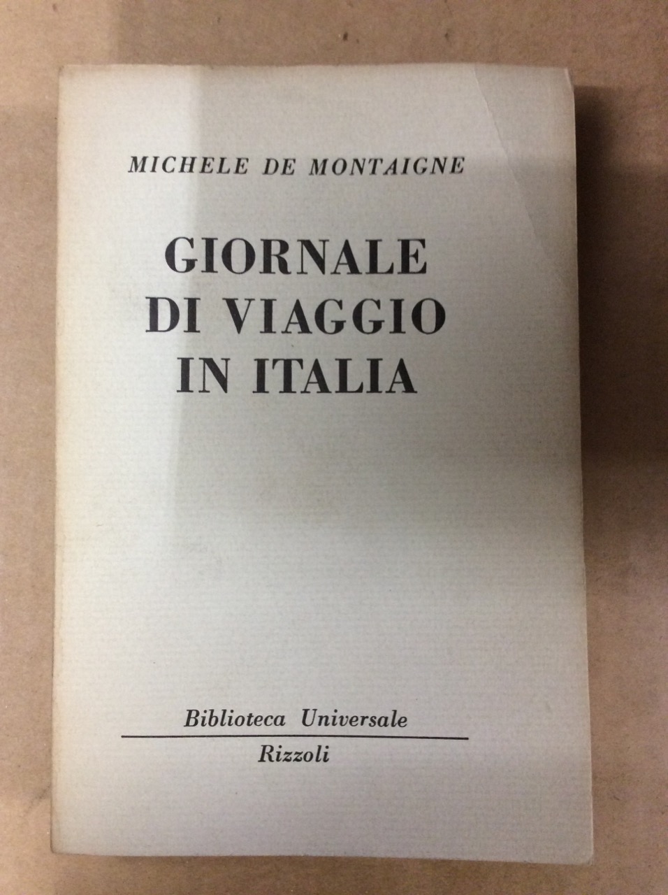 GIORNALE DI VIAGGIO IN ITALIA.