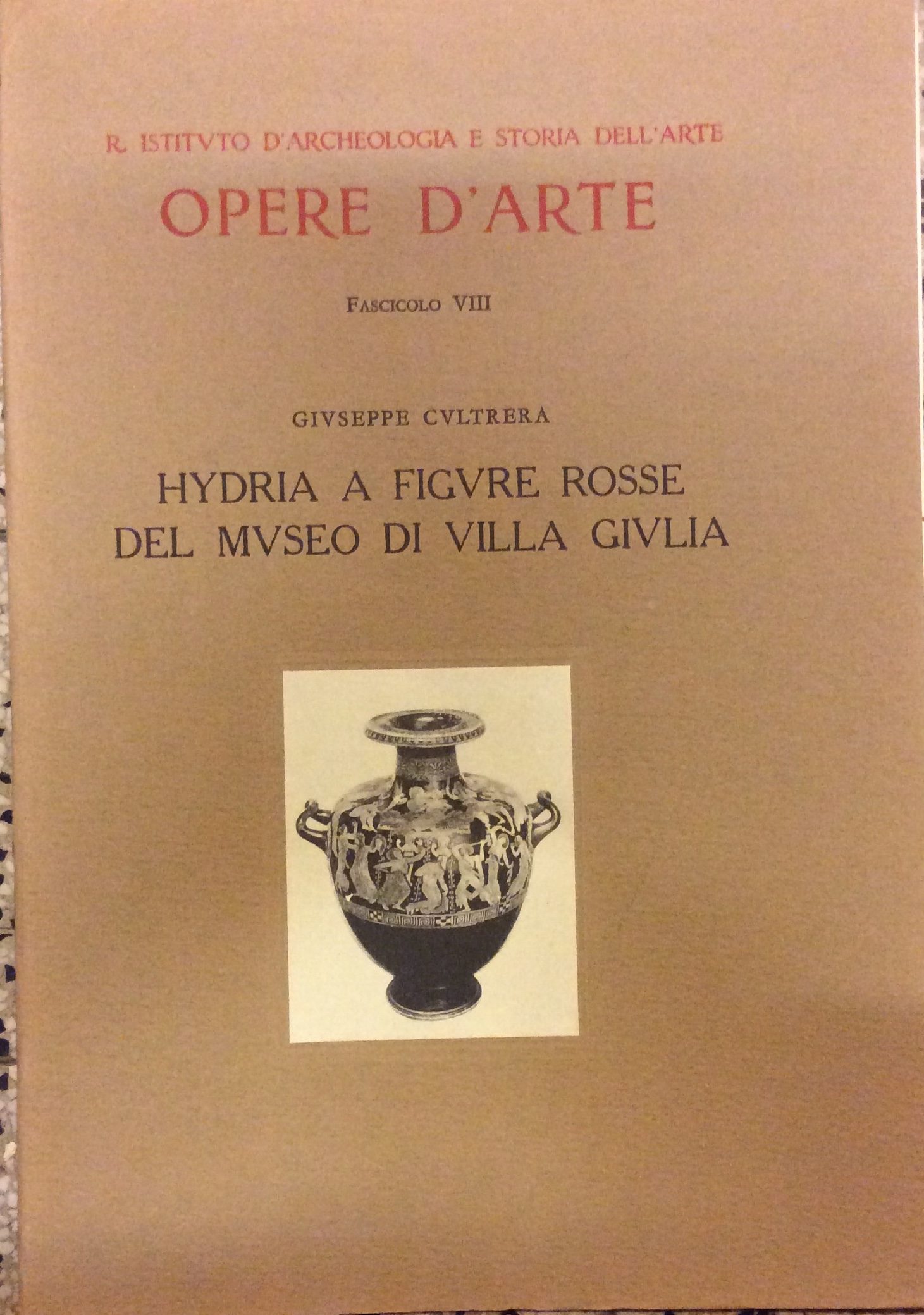 HYDRIA A FIGURE ROSSE DEL MUSEO DI VILLA GIULIA. - …
