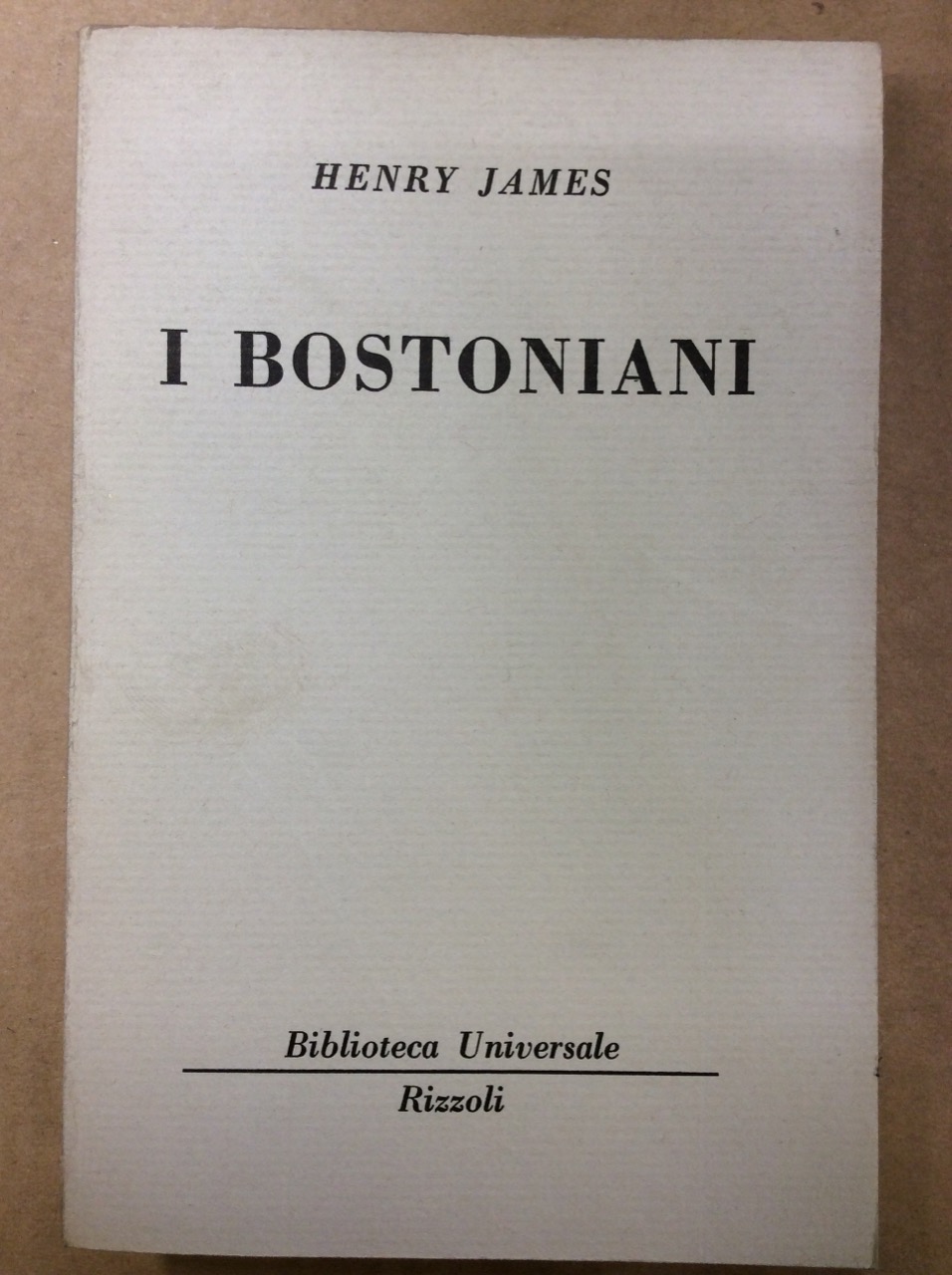 I BOSTONIANI.