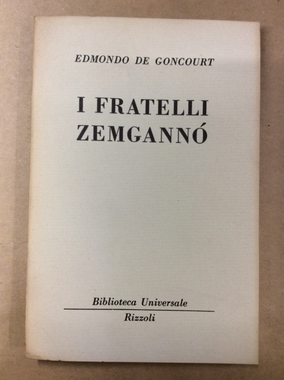 I FRATELLI ZEMGANNO'.