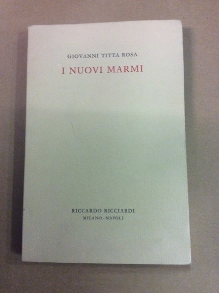 I NUOVI MARMI.
