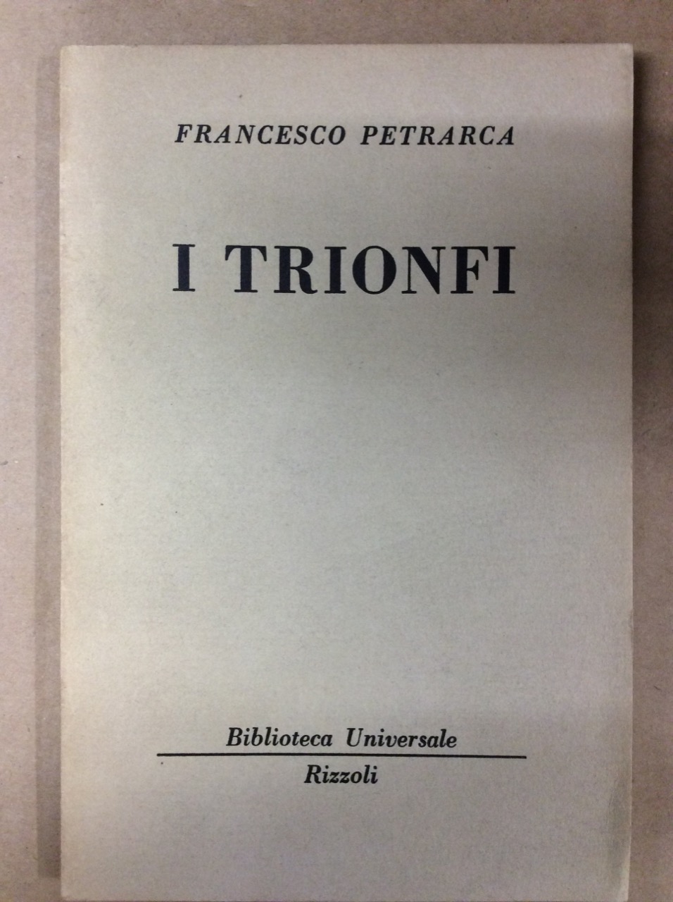 I TRIONFI.