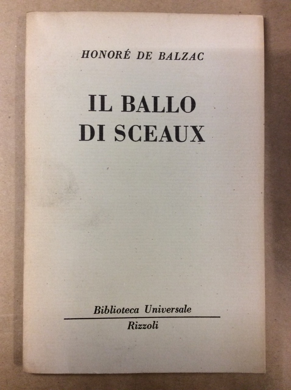 IL BALLO DI SCEAUX.