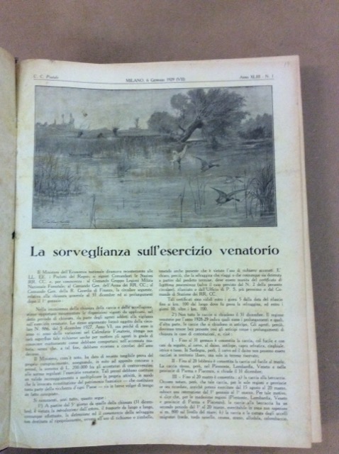 IL CACCIATORE ITALIANO. - Rivista cinegetica.