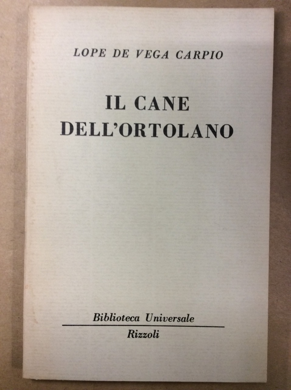 IL CANE DELL'ORTOLANO.