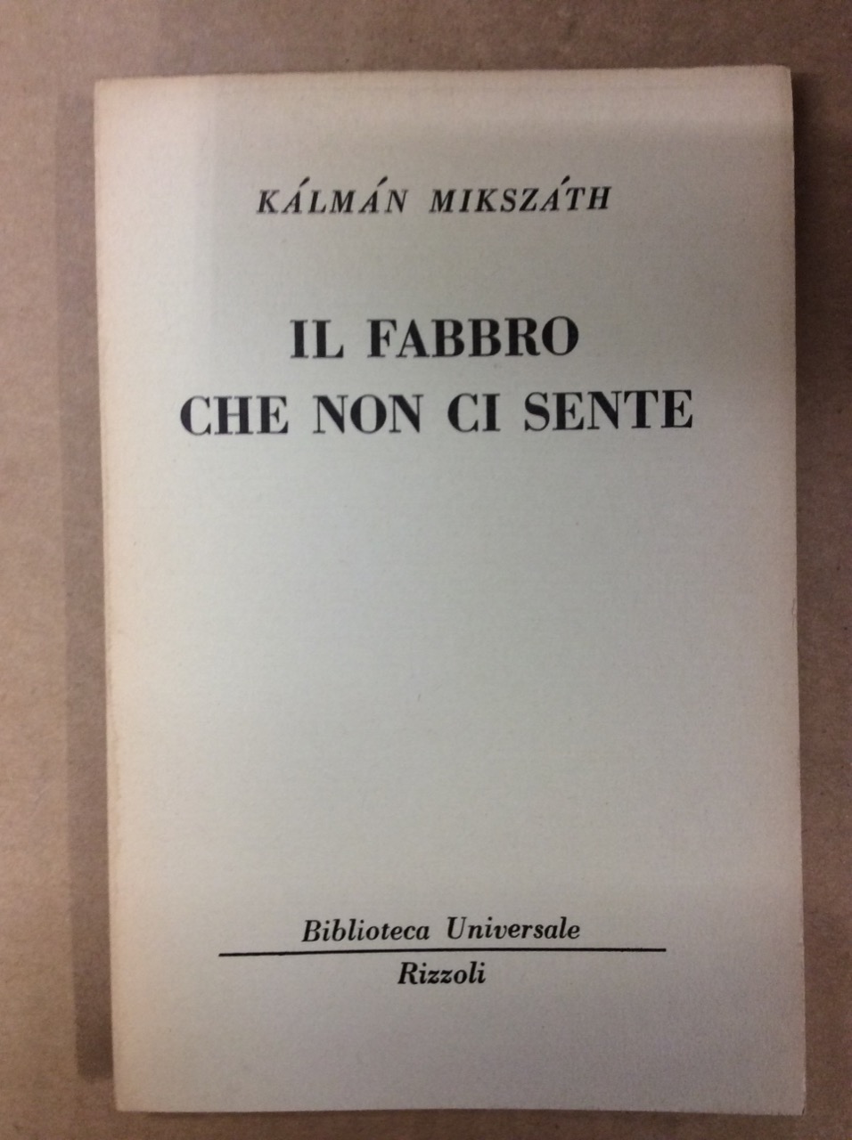 IL FABBRO CHE NON CI SENTE.