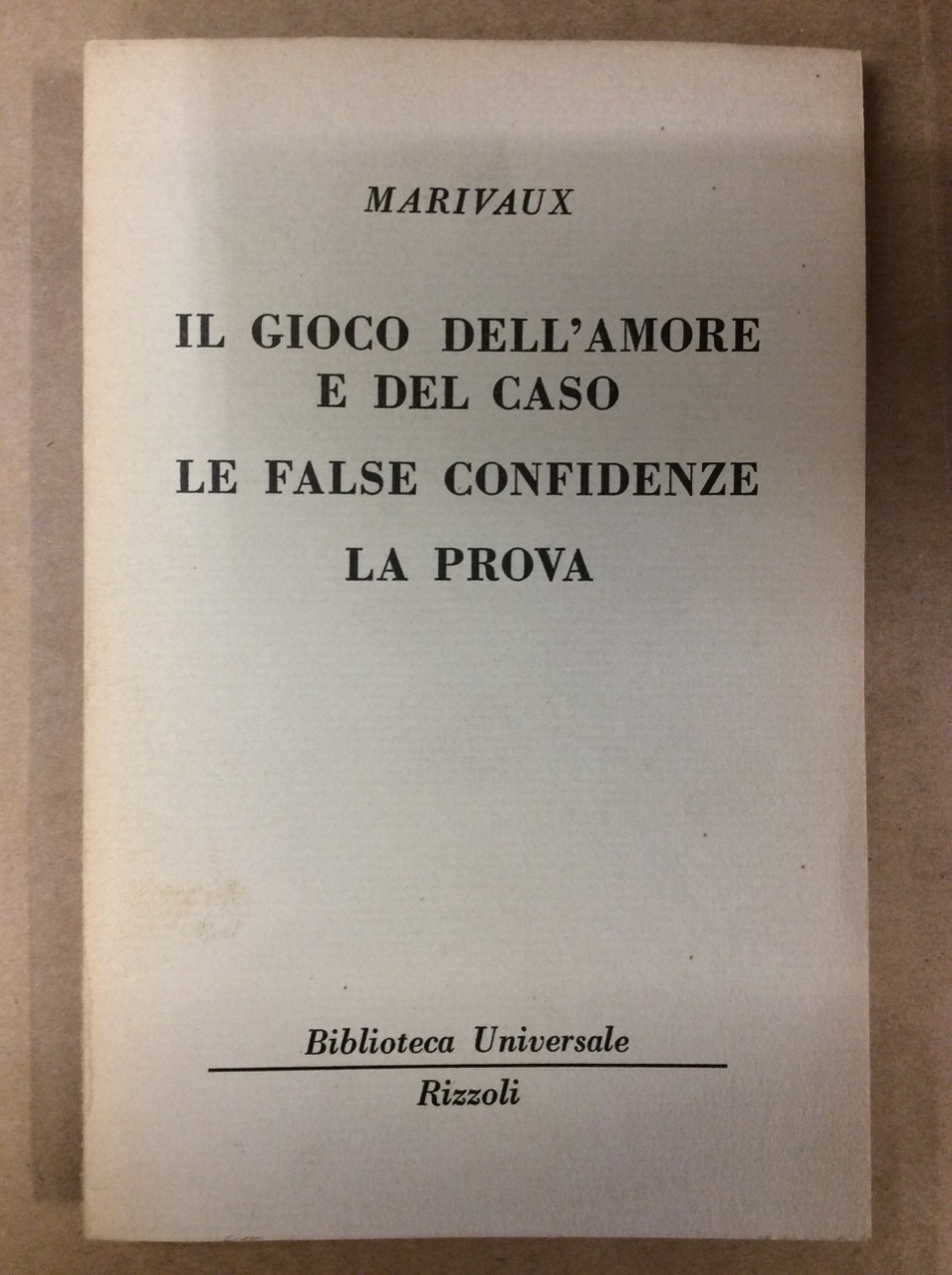 IL GIOCO DELL'AMORE E DEL CASO - LE FALSE CONFIDENZE …