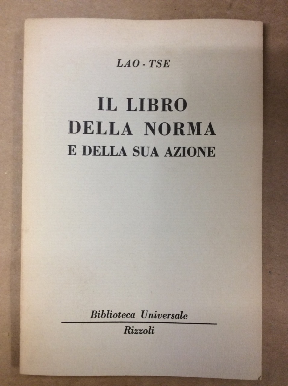 IL LIBRO DELLA NORMA E DELLA SUA AZIONE.