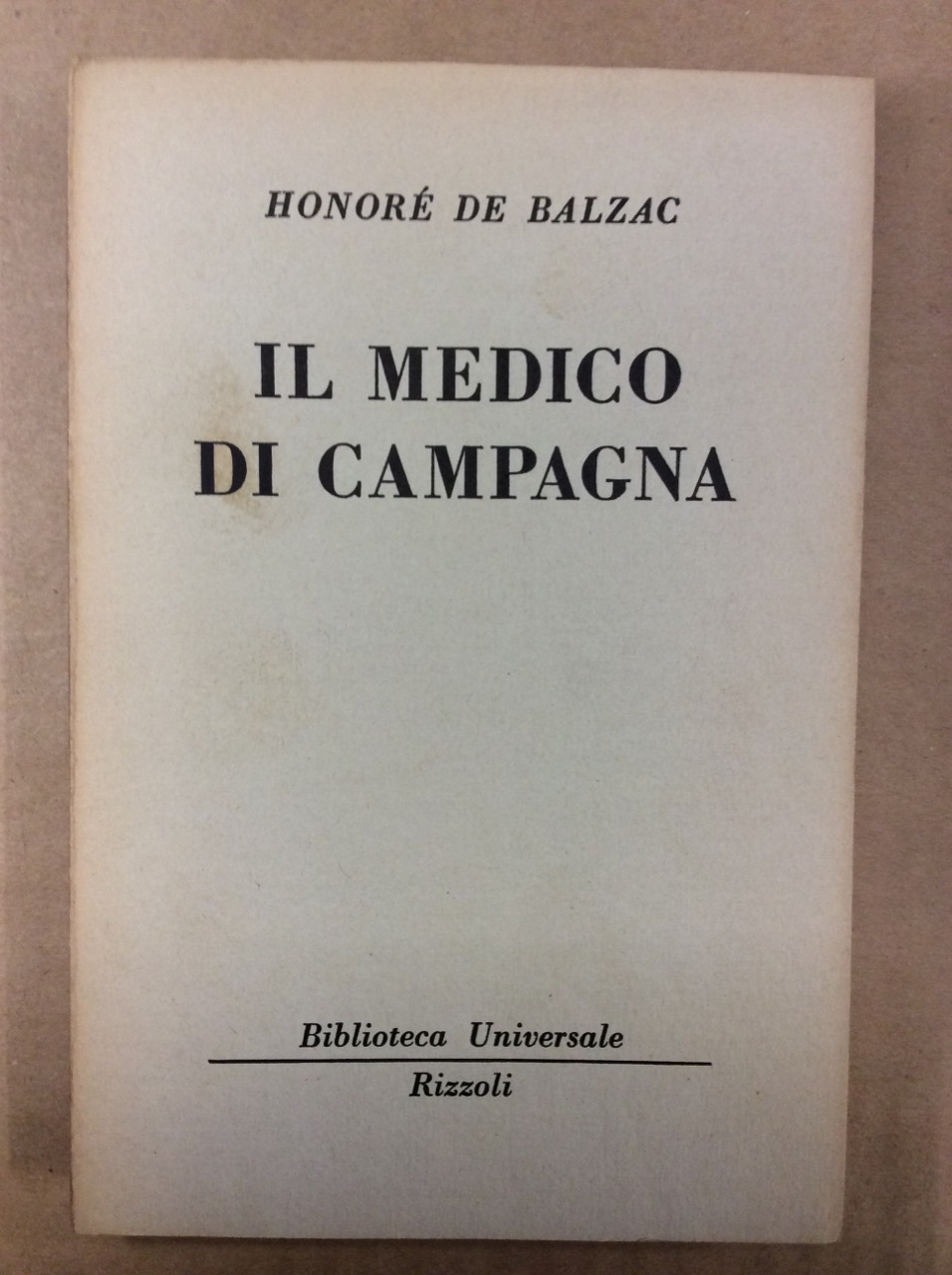 IL MEDICO DI CAMPAGNA.