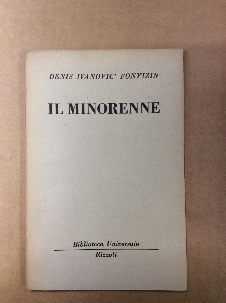 IL MINORENNE.