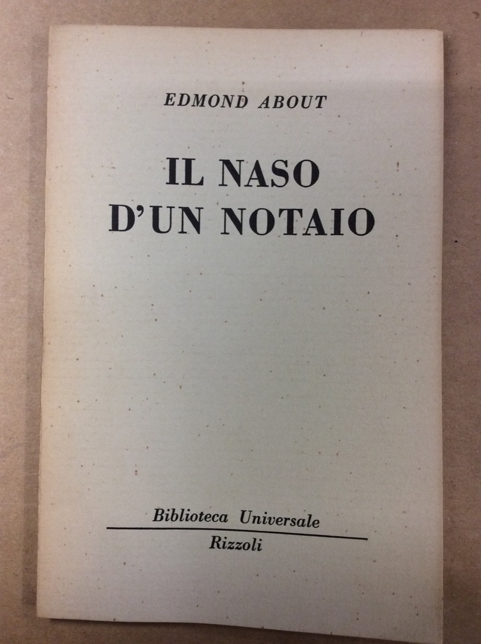 IL NASO D'UN NOTAIO.
