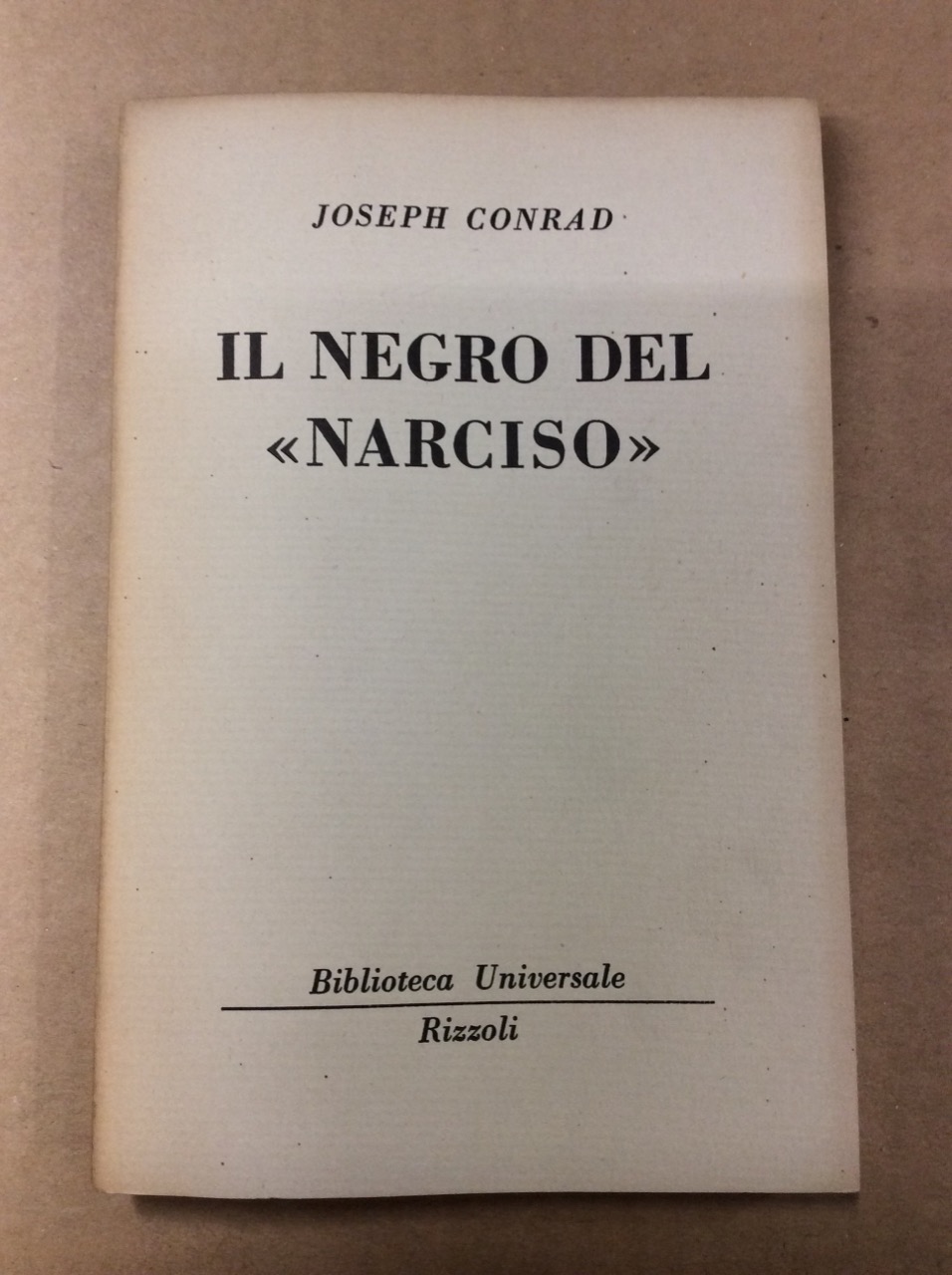 IL NEGRO DEL «NARCISO».