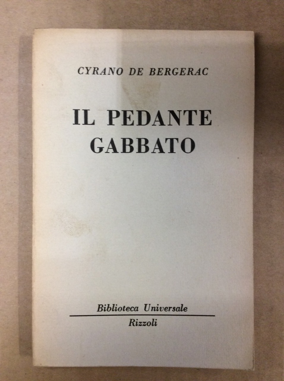 IL PEDANTE GABBATO.