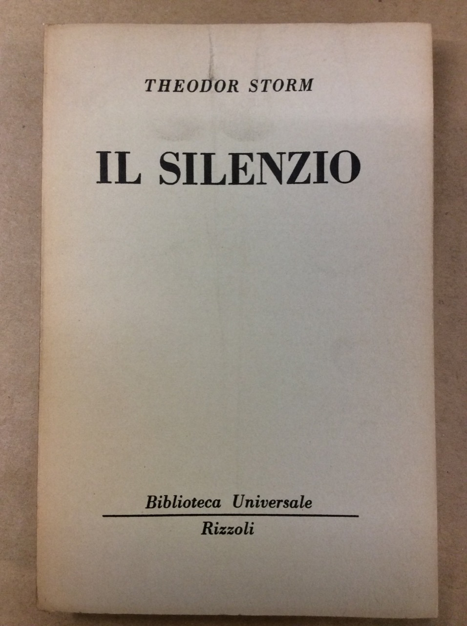 IL SILENZIO.