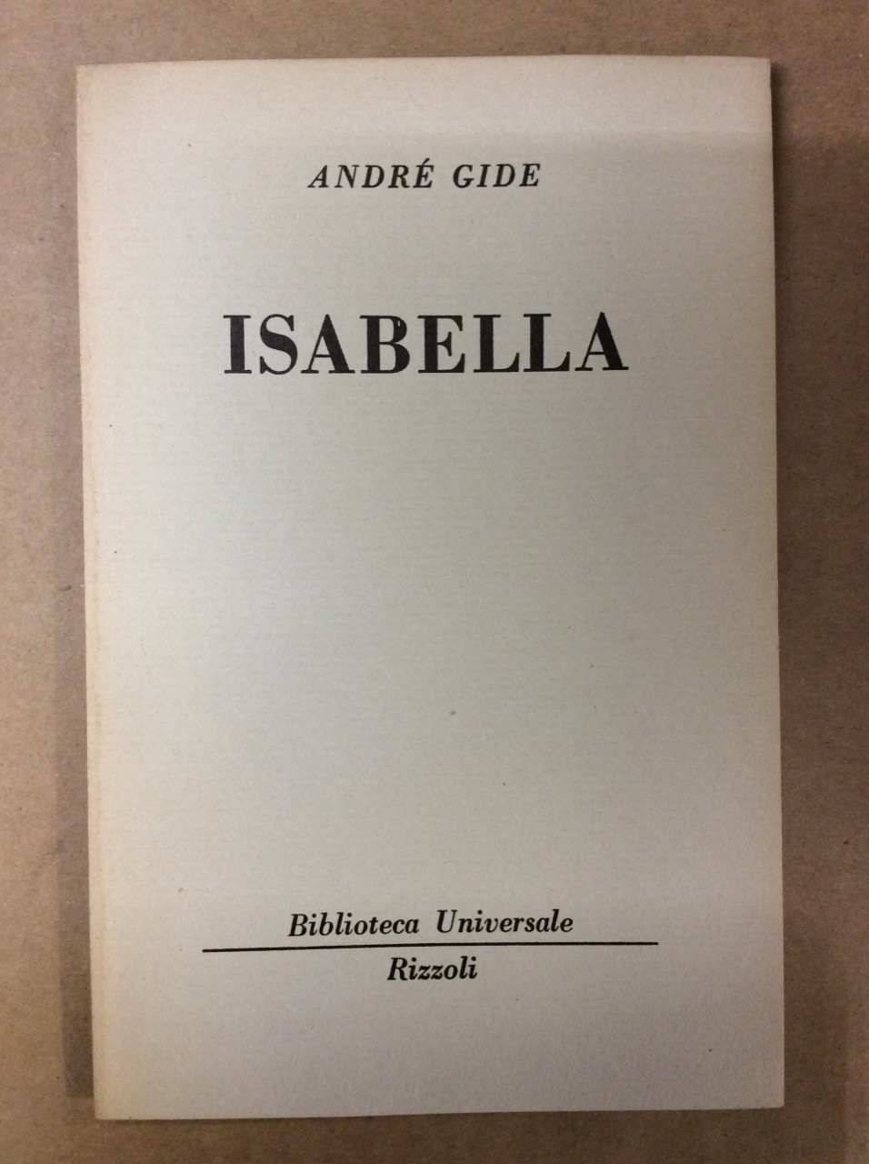 ISABELLA: RACCONTO.