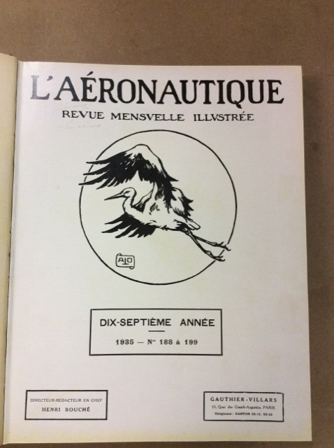 L'AERONAUTIQUE. - Revue mensuelle illustrée.