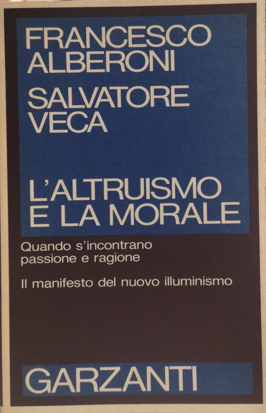 L'ALTRUISMO E LA MORALE.