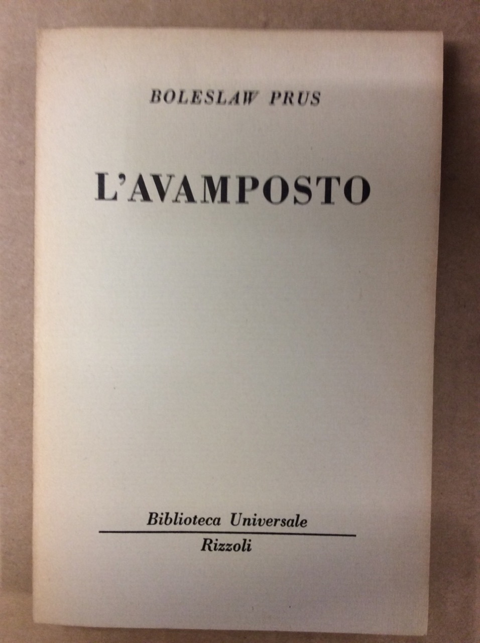 L'AVAMPOSTO.