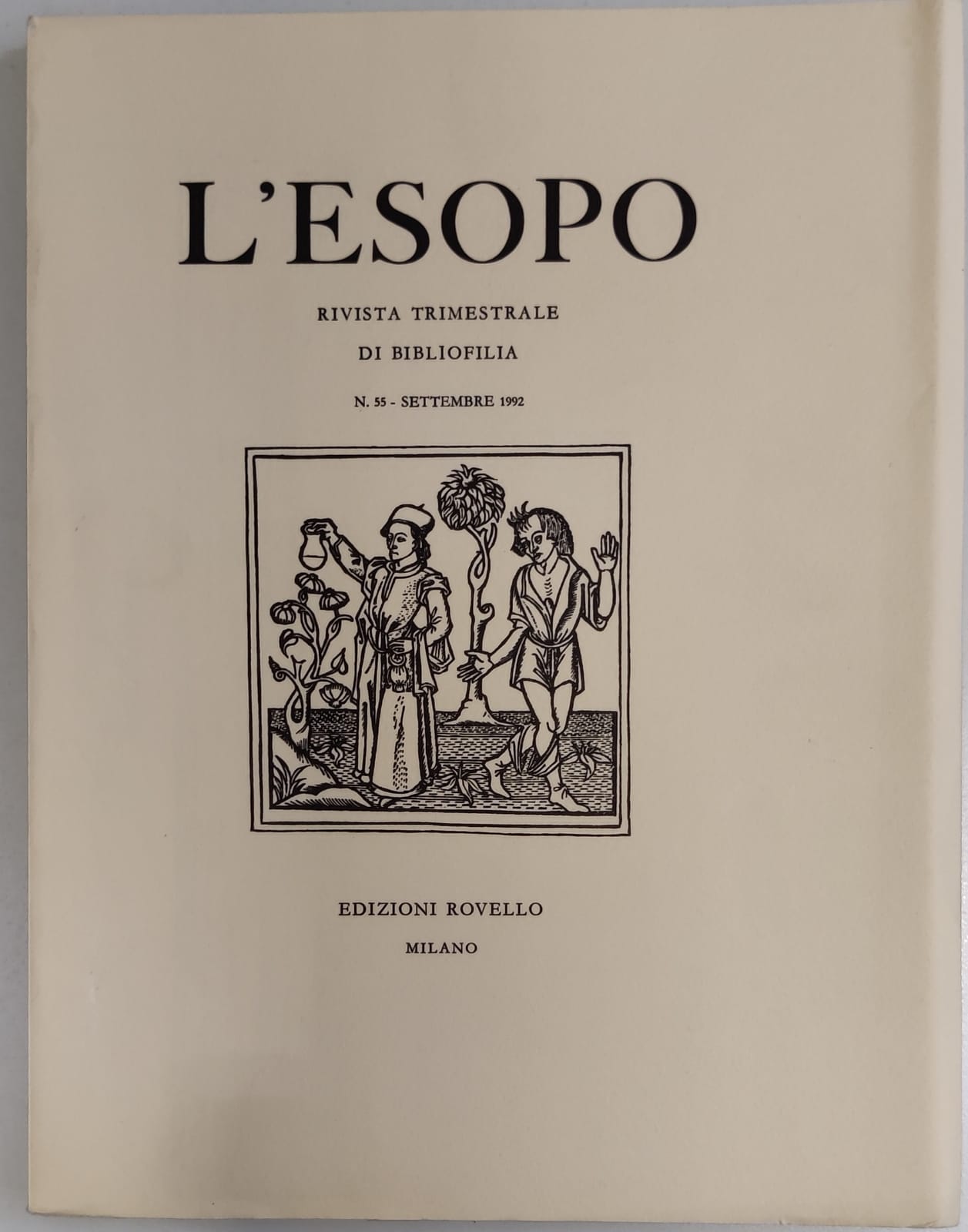 L'ESOPO. Numero 55 Settembre 1992. - Rivista Trimestrale di Bibliofilia.