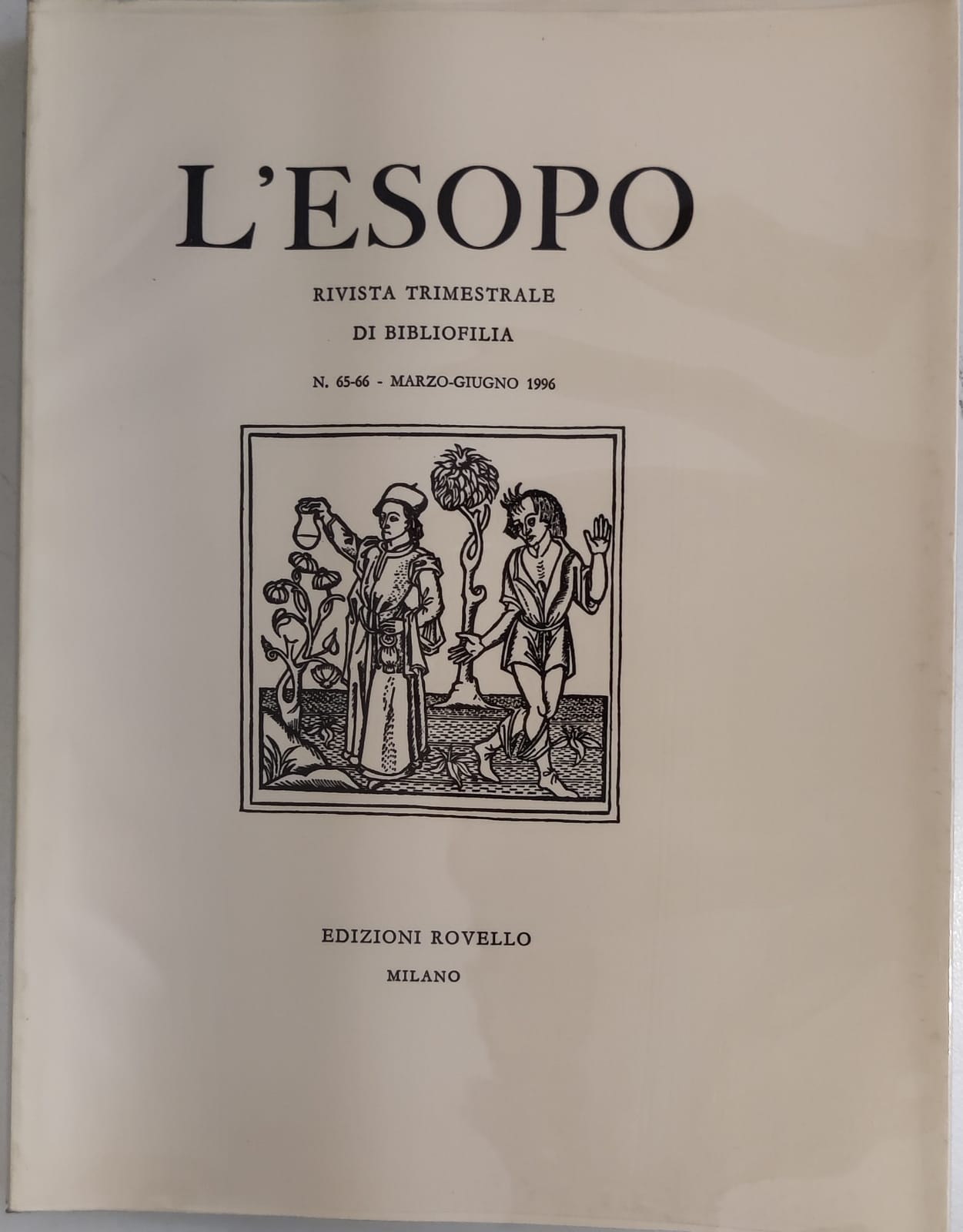 L'ESOPO. Numero 65-66 marzo-giugno 1996. - Rivista Trimestrale di Bibliofilia.