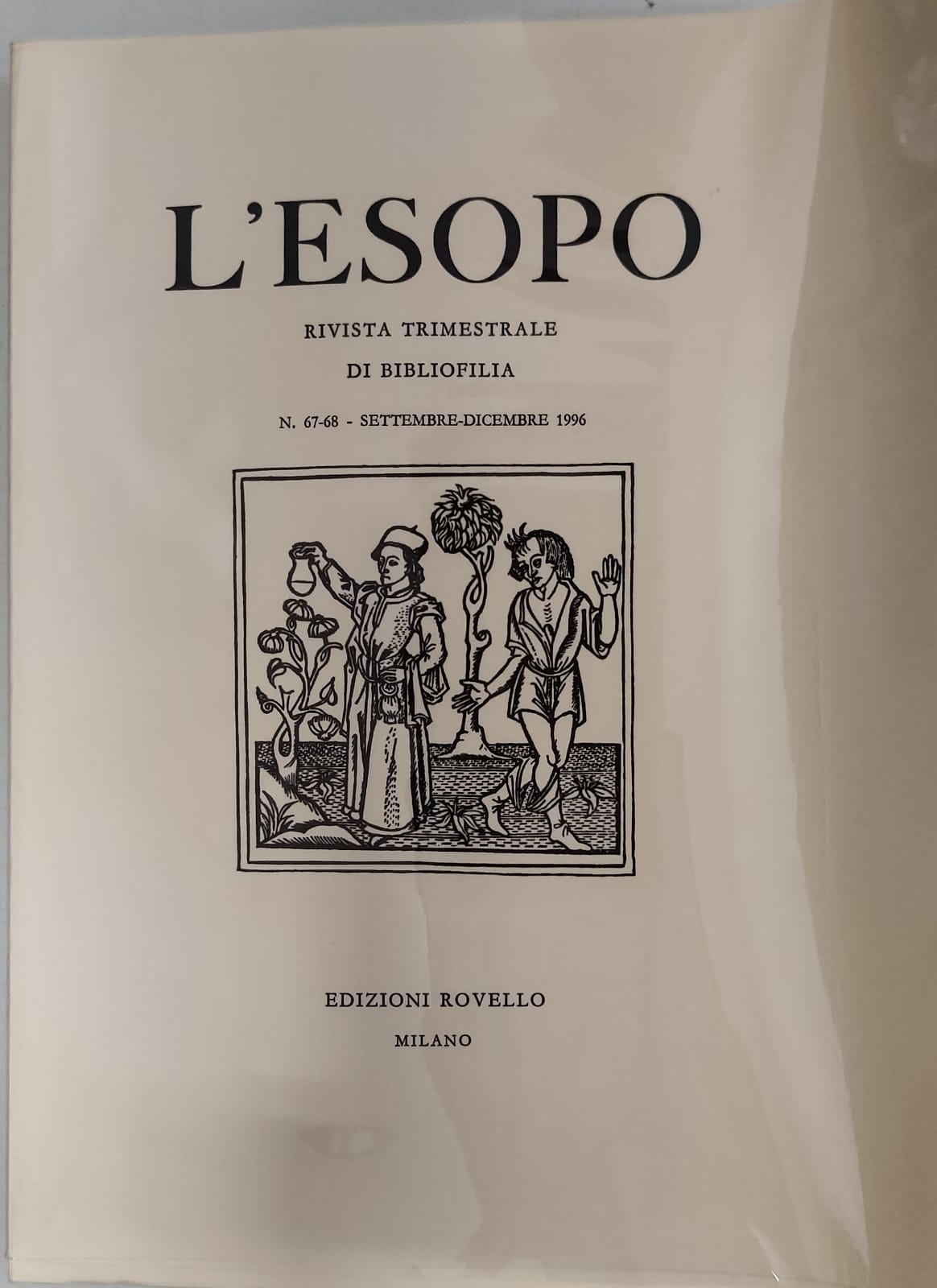 L'ESOPO. Numero 67-68 settembre-dicembre 1996. - Rivista Trimestrale di Bibliofilia.