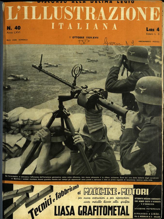 L'ILLUSTRAZIONE ITALIANA. 1 Ottobre 1939. Anno 66 - N. 40.