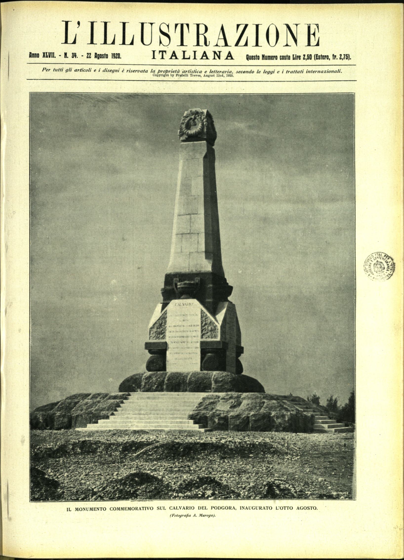 L'ILLUSTRAZIONE ITALIANA. 22 Agosto 1920. Anno XLVII - N. 34.