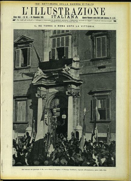 L'ILLUSTRAZIONE ITALIANA. 24 Novembre 1918. Anno XLV - N. 47.