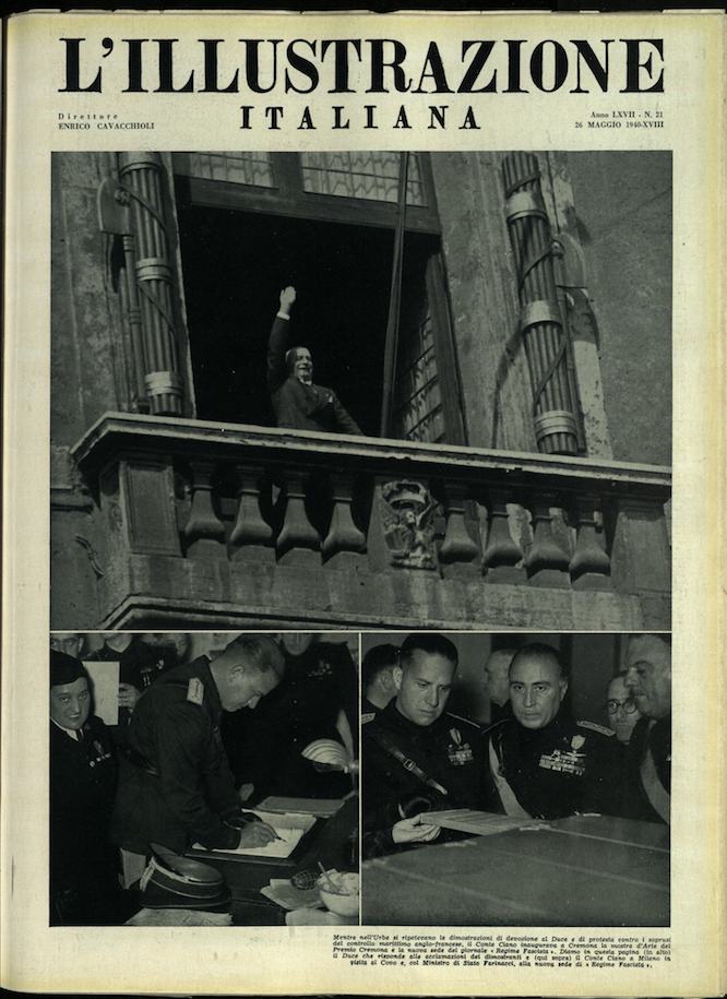 L'ILLUSTRAZIONE ITALIANA 26 Maggio 1940 Anno 67 - N. 21