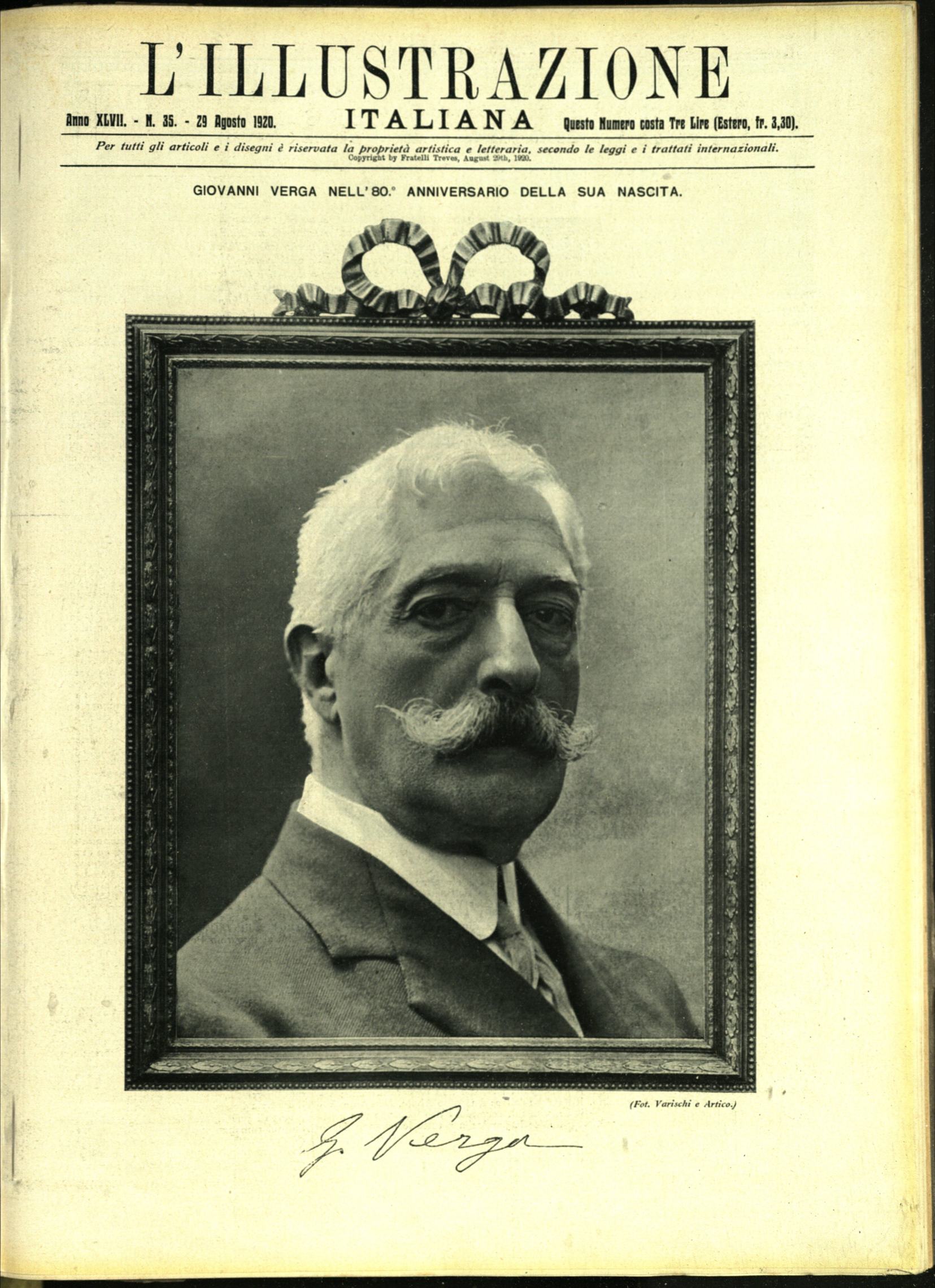 L'ILLUSTRAZIONE ITALIANA. 29 Agosto 1920. Anno XLVII - N. 35.