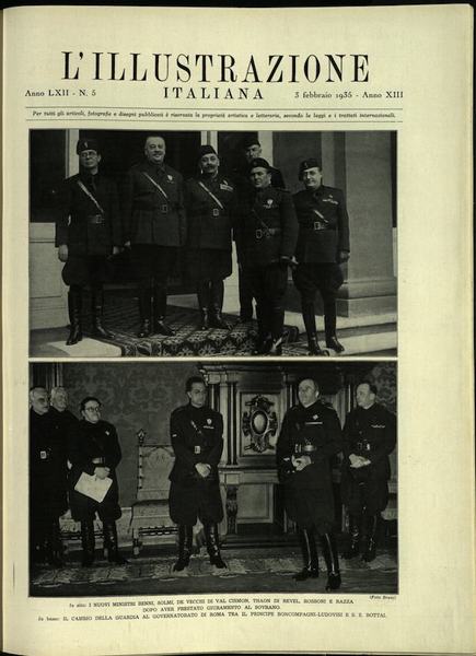 L'ILLUSTRAZIONE ITALIANA. 3 Febbraio 1935. Anno 62 - N. 5.