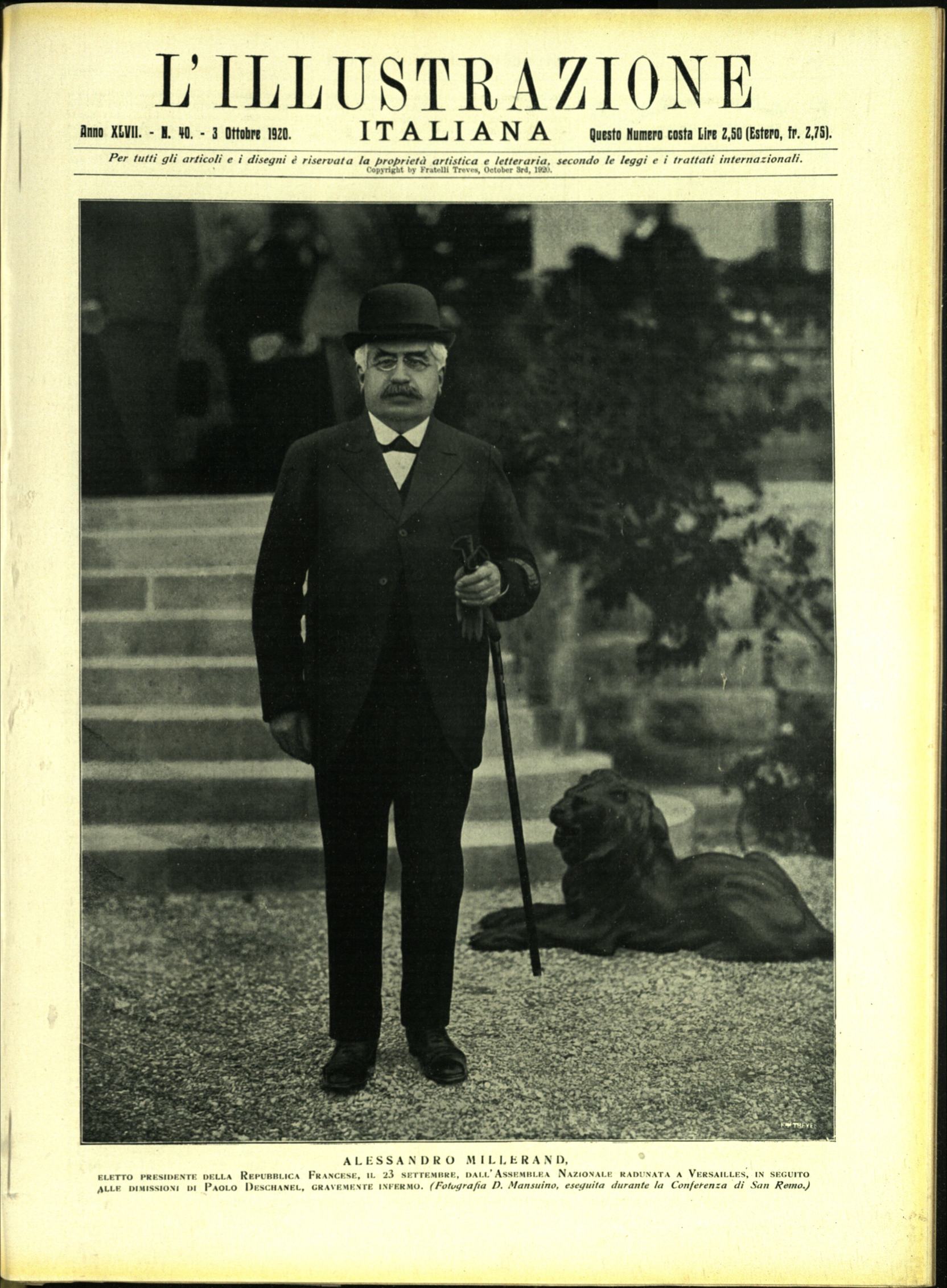 L'ILLUSTRAZIONE ITALIANA. 3 Ottobre 1920. Anno XLVII - N. 40.