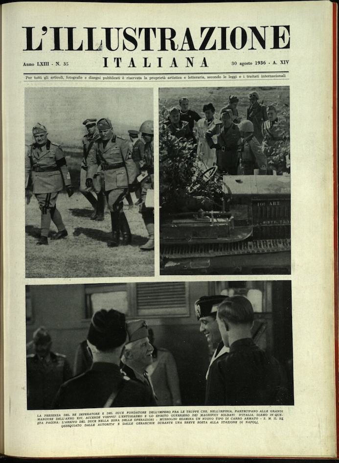 L'ILLUSTRAZIONE ITALIANA. 30 Agosto 1936. Anno 63 - N. 35.