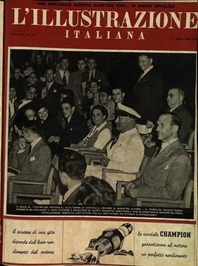 L'ILLUSTRAZIONE ITALIANA. 31 Luglio 1938. Anno 65 - N. 31.