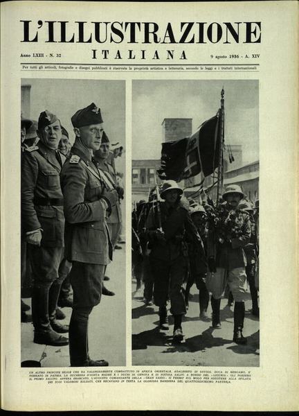 L'ILLUSTRAZIONE ITALIANA. 9 Agosto 1936. Anno 63 - N. 32.