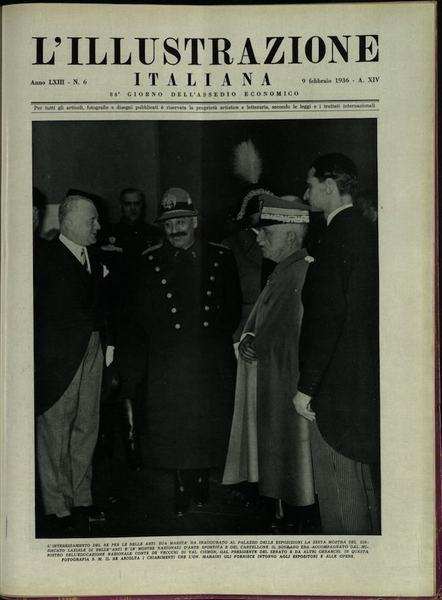 L'ILLUSTRAZIONE ITALIANA. 9 Febbraio 1936. Anno 63 - N. 6.