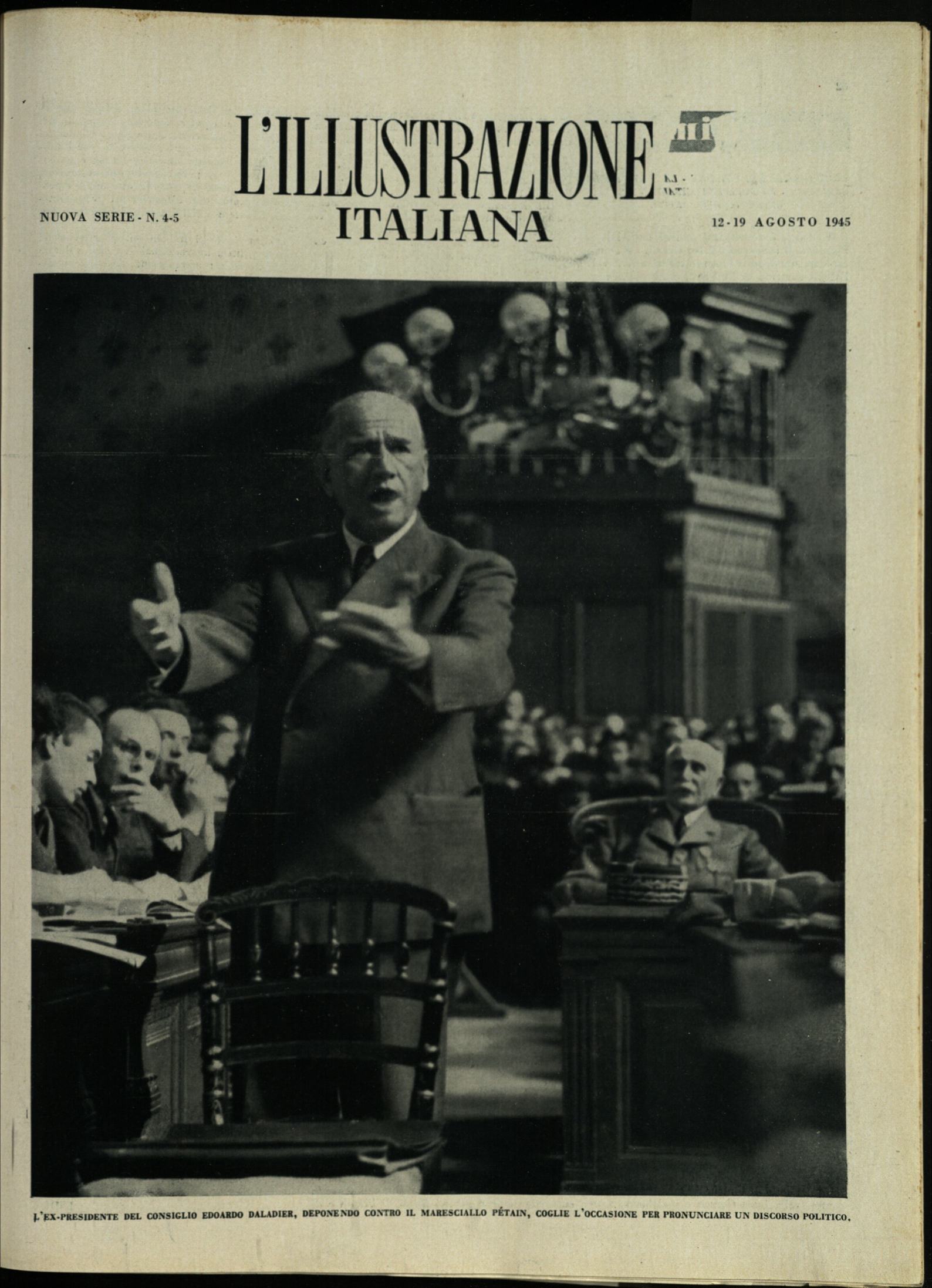 L'ILLUSTRAZIONE ITALIANA. Nuova Serie. 12 - 19 Agosto 1945. Anno …