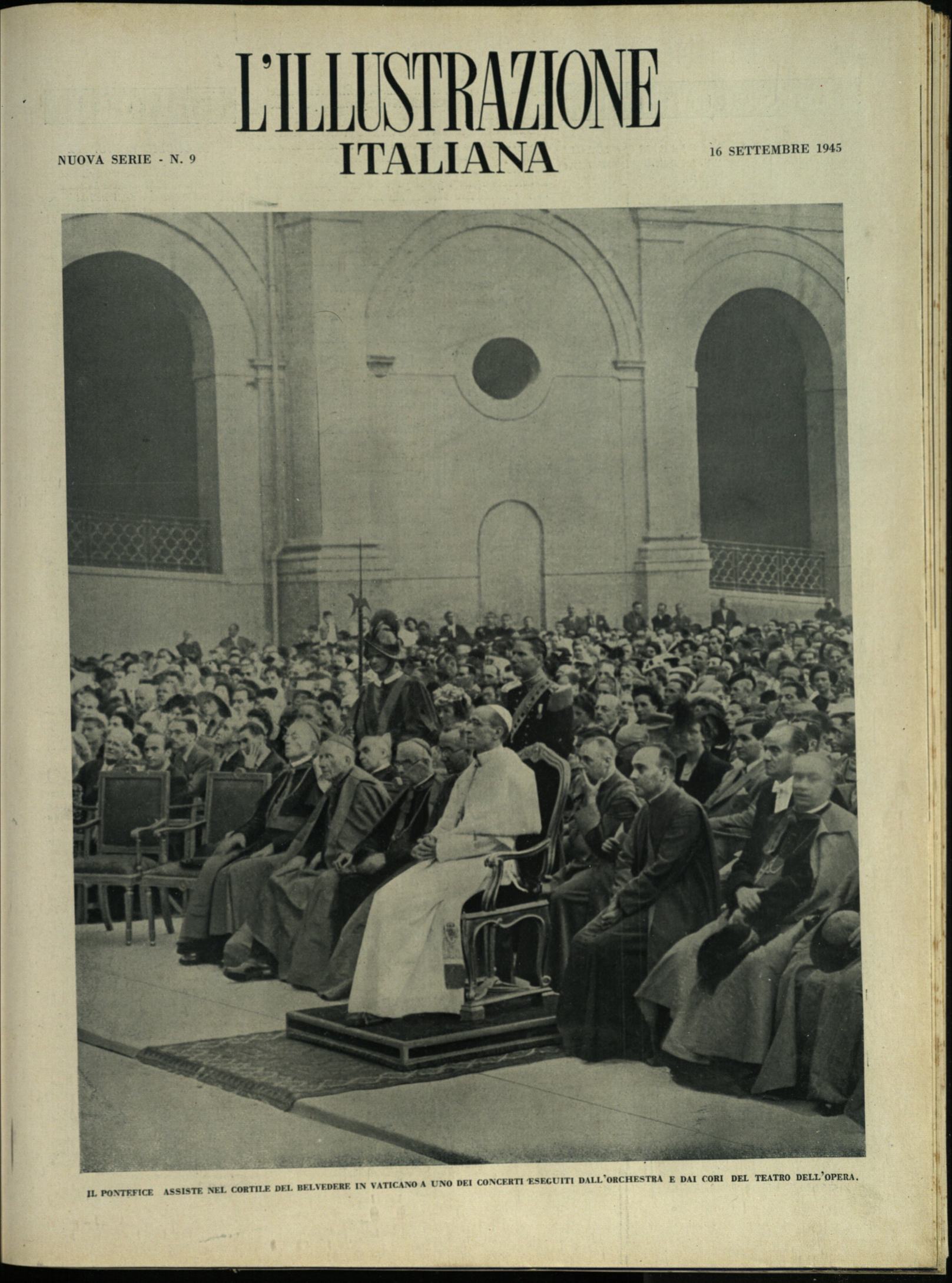 L'ILLUSTRAZIONE ITALIANA. Nuova Serie. 16 Settembre 1945. Anno 72 - …