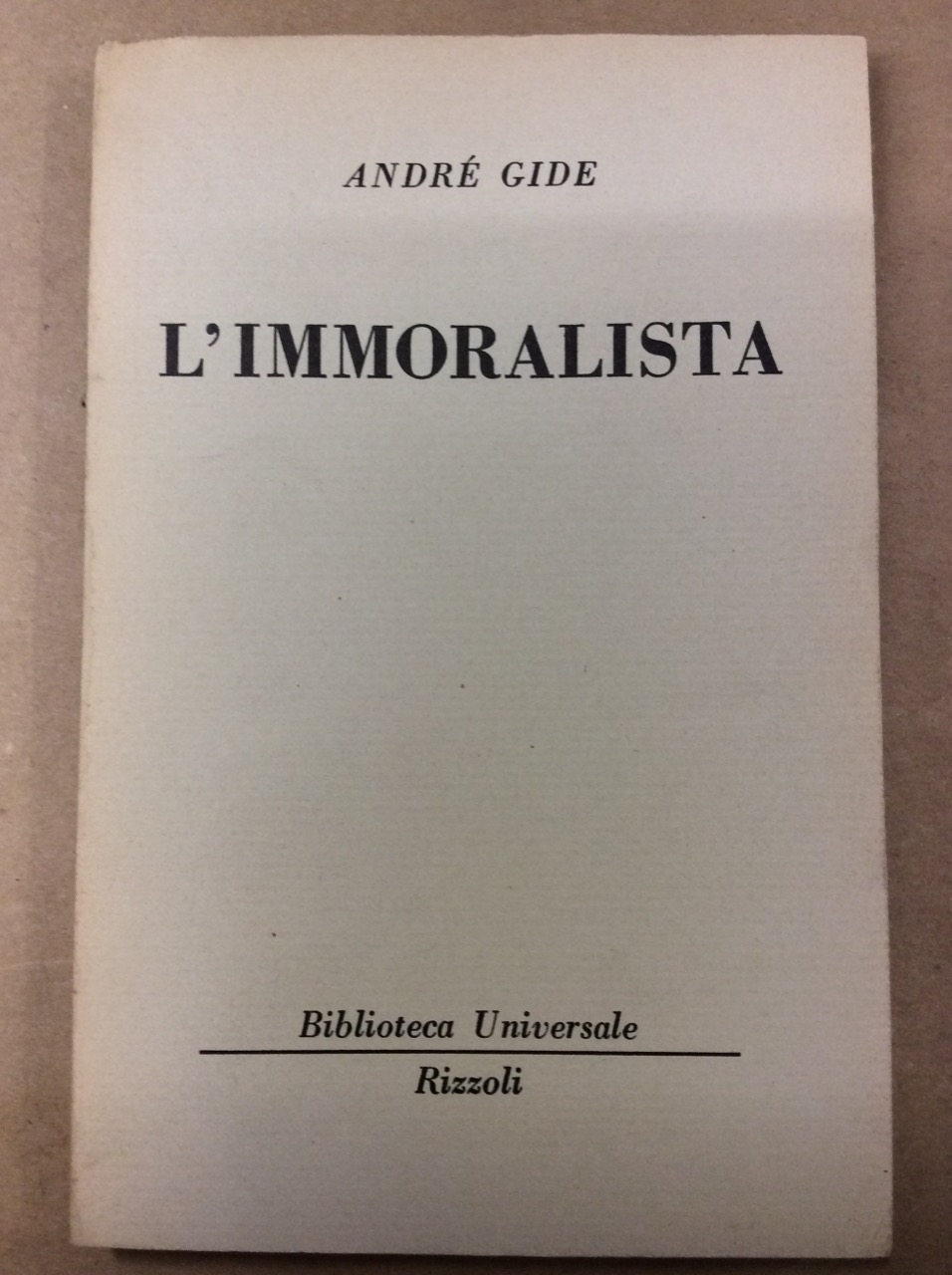 L'IMMORALISTA.