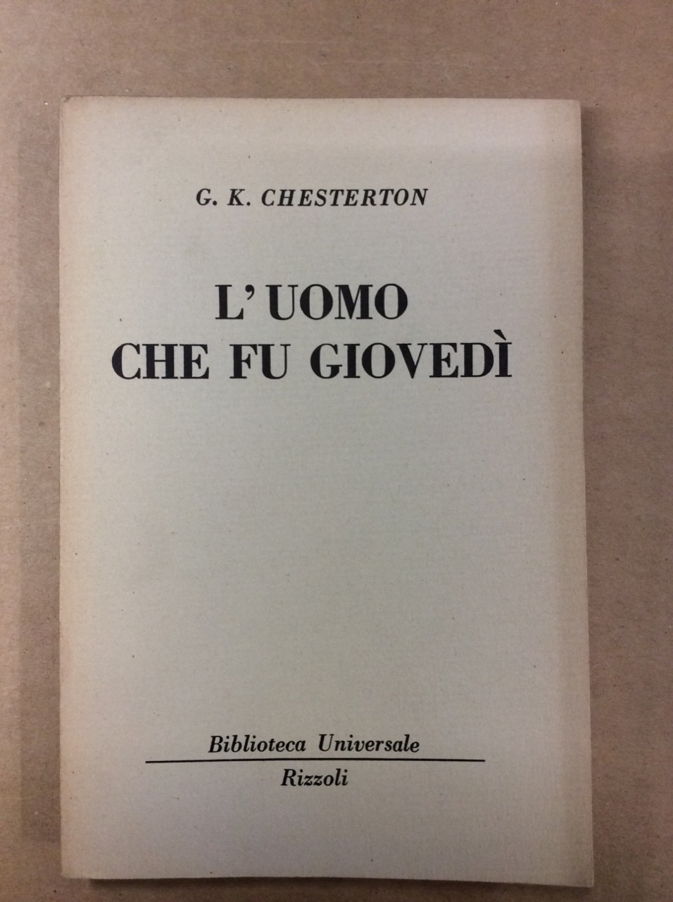 L'UOMO CHE FU GIOVEDI': STORIA DI UN INCUBO.