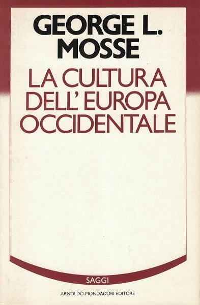 LA CULTURA DELL'EUROPA OCCIDENTALE : NELL'OTTOCENTO E NEL NOVECENTO.