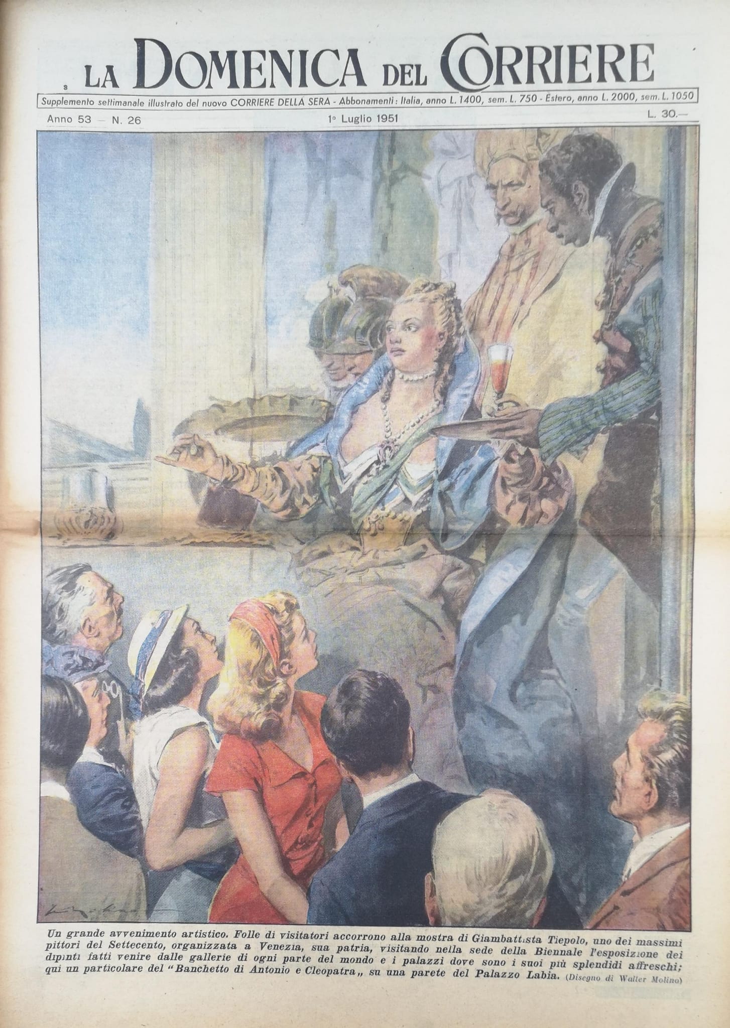 LA DOMENICA DEL CORRIERE 1 luglio 1951 Anno LIII - …
