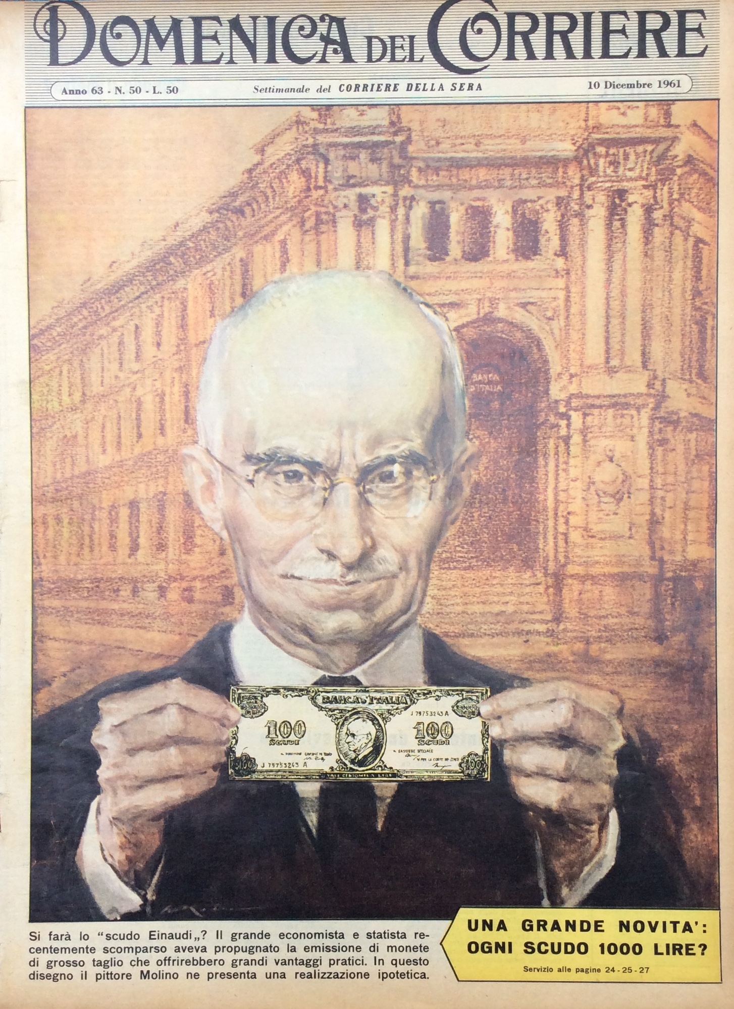 LA DOMENICA DEL CORRIERE 10 Dicembre 1961 Anno 63 - …