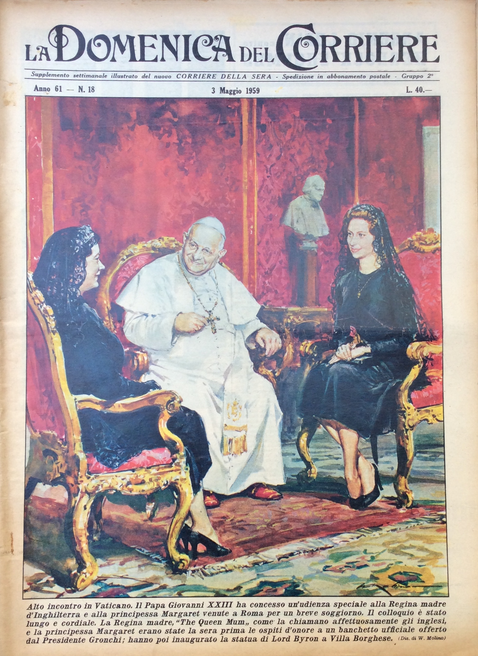 LA DOMENICA DEL CORRIERE. 10 Maggio 1959. Anno 61 - …