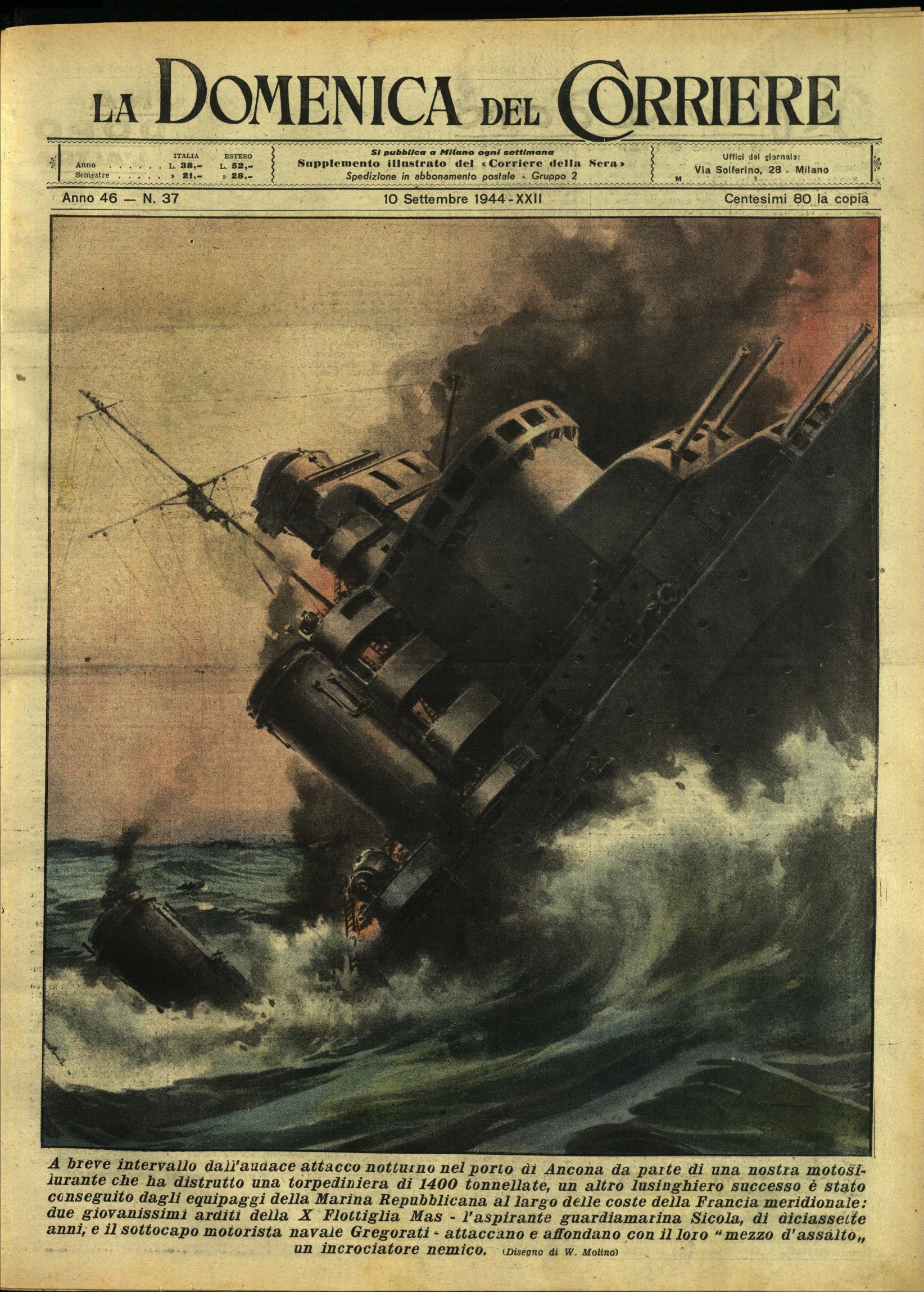 LA DOMENICA DEL CORRIERE 10 Settembre 1944 Anno XLVI - …