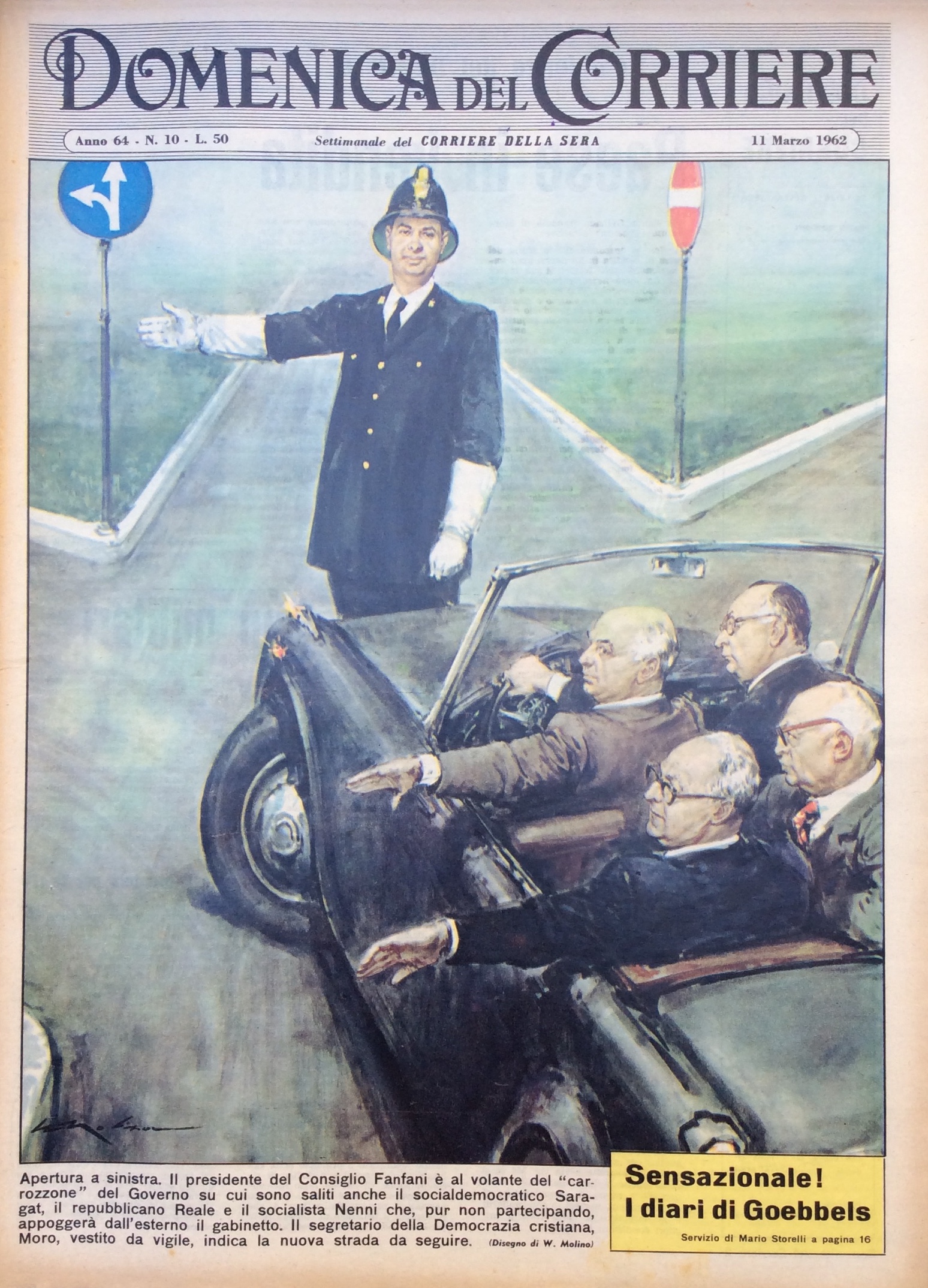 LA DOMENICA DEL CORRIERE 11 Marzo 1962 Anno 64 - …