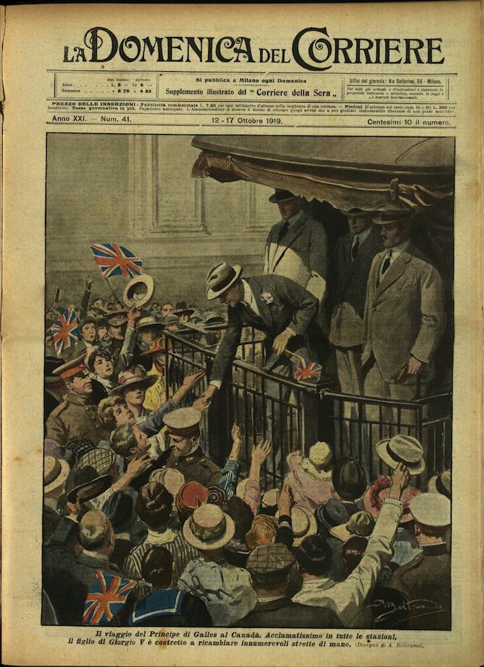 LA DOMENICA DEL CORRIERE. 12 - 17 ottobre 1919. Anno …