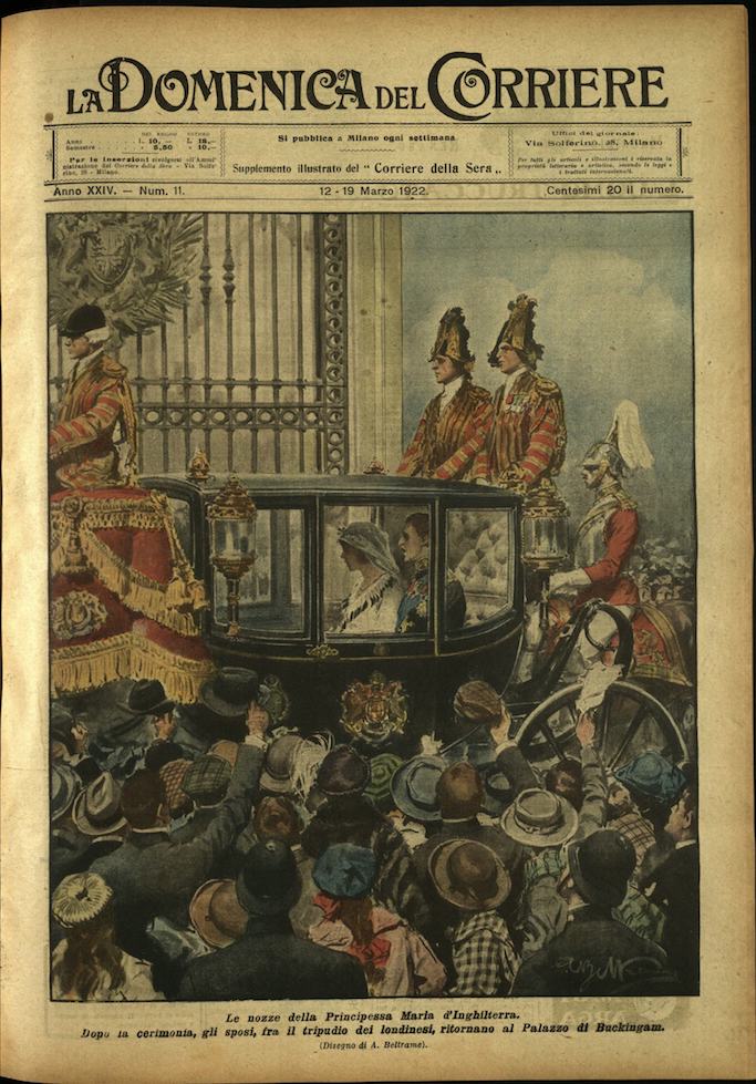 LA DOMENICA DEL CORRIERE. 12 - 19 marzo 1922. Anno …