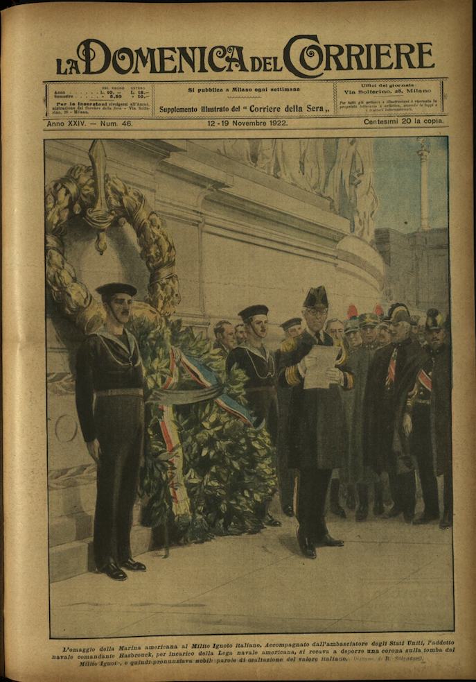 LA DOMENICA DEL CORRIERE. 12 - 19 novembre 1922. Anno …
