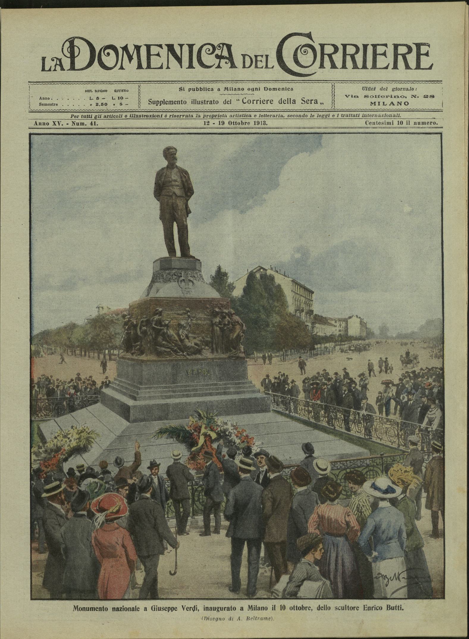 LA DOMENICA DEL CORRIERE. 12 - 19 Ottobre 1913. Anno …
